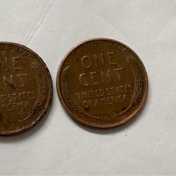 1951D & 1952D Wheat Penny Rare Coins - Picture 7 of 11